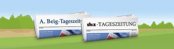 Zwei Rollen der Tageszeitung